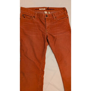 vintage Abercrombie & Fitch Women’s Size 6 Stretch Corduroy Jeans Orange Bootcut